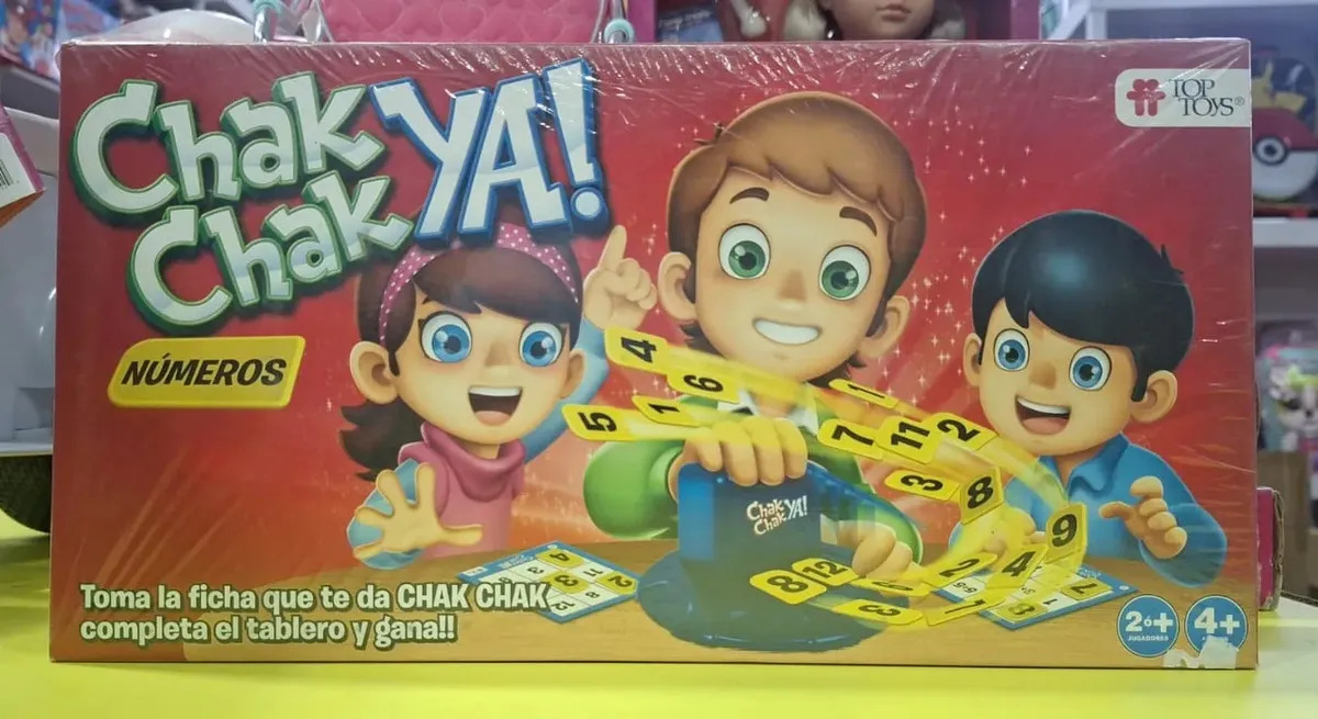 Juego de Mesa Chack Números para Aprender y Desarrollar Habilidad con 2 a 4 Jugadores