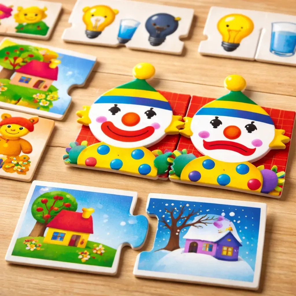 Juego De Mesa Infantil Los Opuestos De Encastre Ruibal