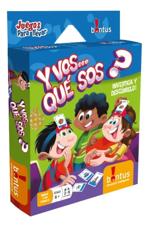 Juego de Cartas Y Vos Quién Sos? Bontus Español 2-6 Jugadores