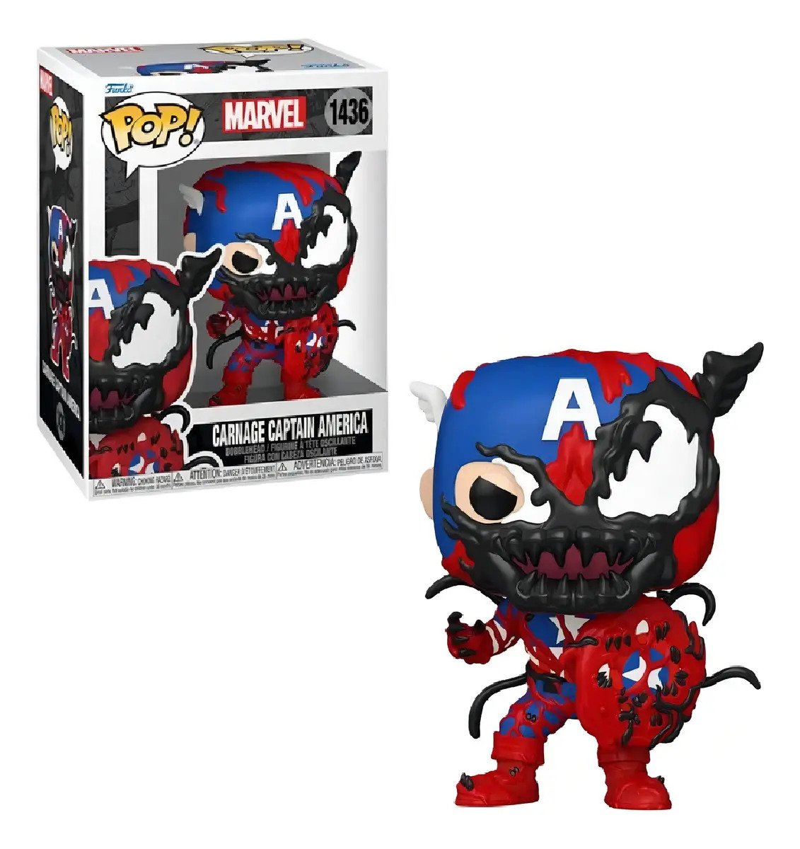 Figura Funko Pop! Marvel: Carnageized - Capitan America