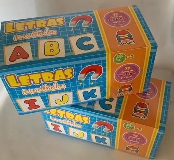 Letras Imantadas Educativas de Madera para Niños de Banquito Argentino