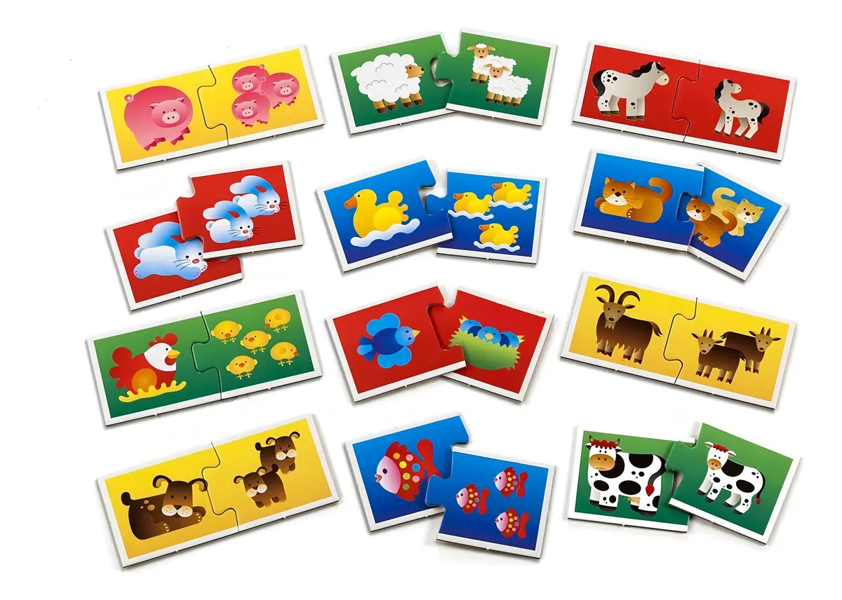 Juego De Mesa Infantil Las Familias De Animales Ruibal