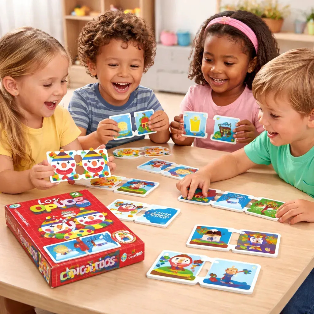 Juego De Mesa Infantil Los Opuestos De Encastre Ruibal