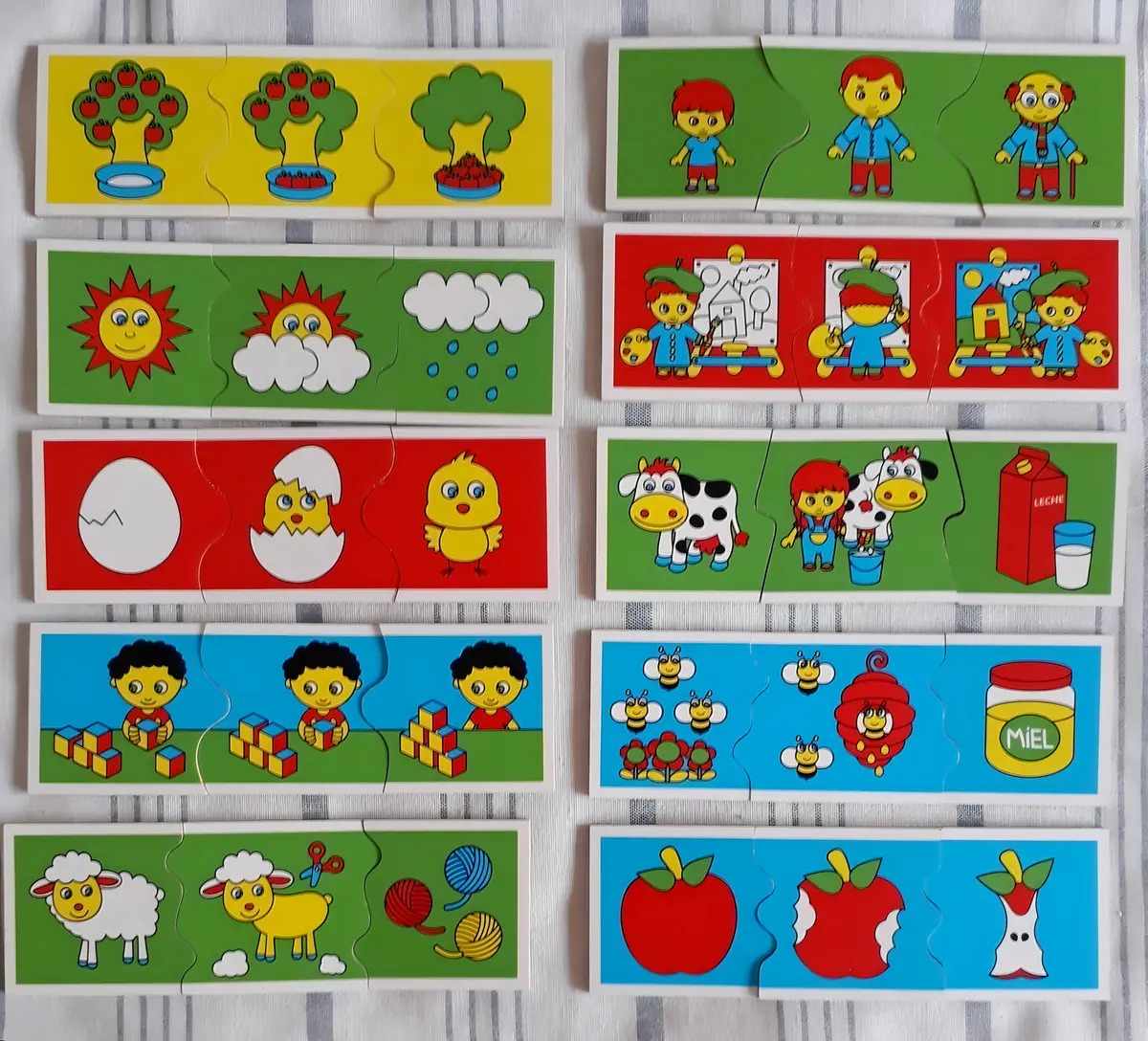 Rompecabezas Puzzle Madera Las Secuencias Banquito Original