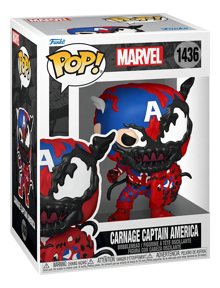 Figura Funko Pop! Marvel: Carnageized - Capitan America