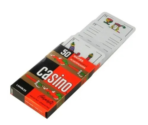 Naipes Casino Mazo X 50 Cartas X 1 Un. (Color Rojo / Verde)