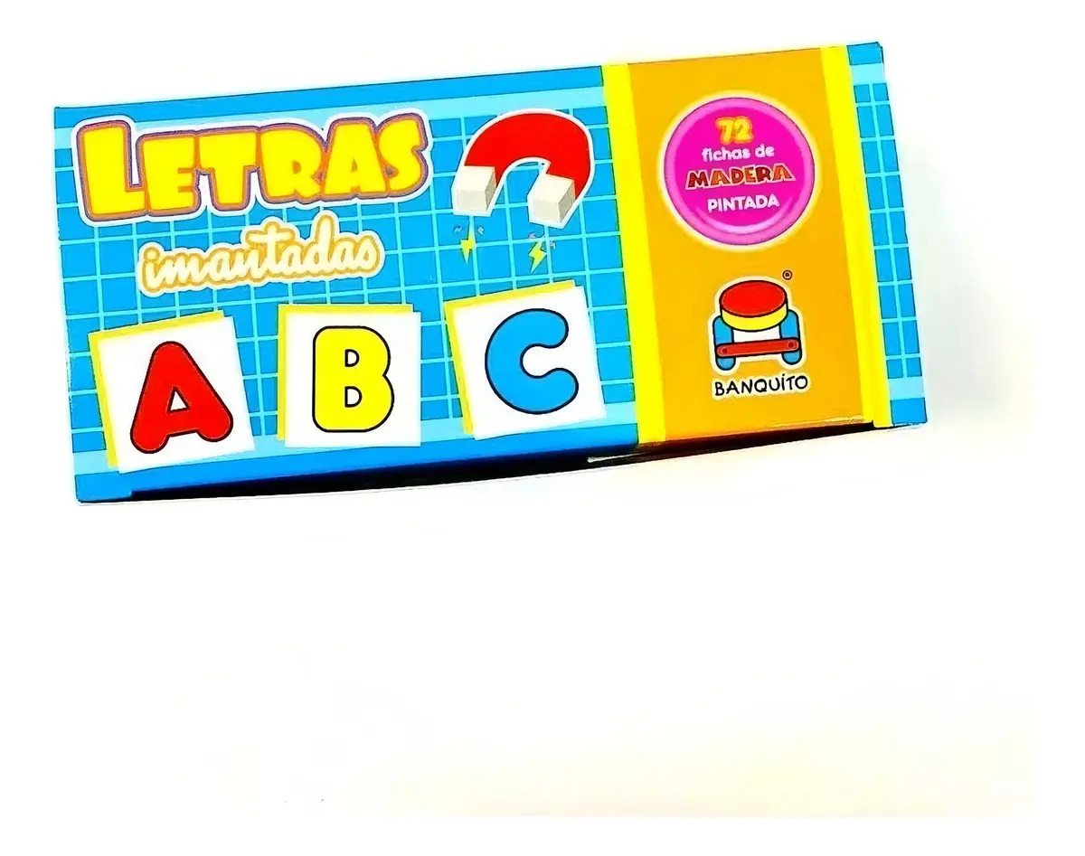 Letras Imantadas Educativas de Madera para Niños de Banquito Argentino