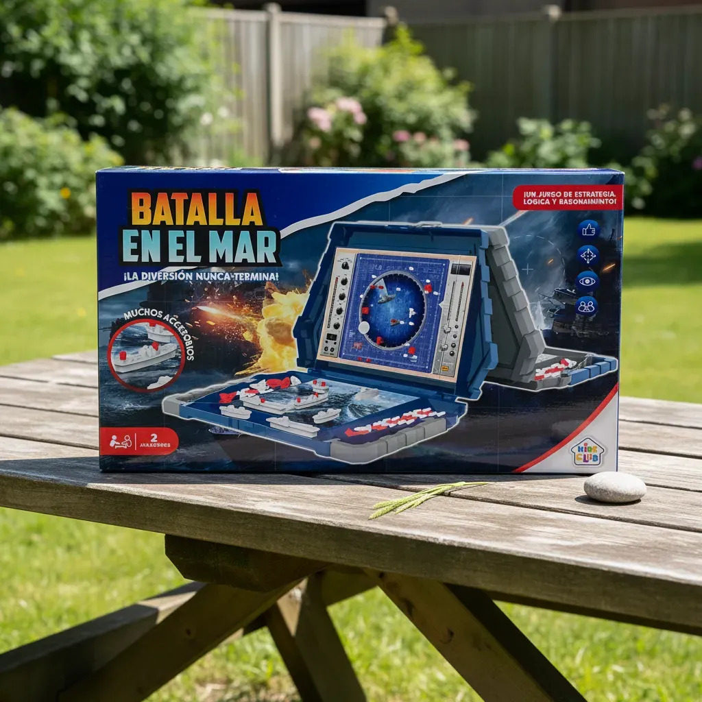 Juego de Batalla Naval Kids Club con Accesorios y Barcos de Plástico