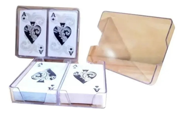 Cartas de Póker Kadabra 2 Mazos A Prueba de Agua con Estuche Acrílico