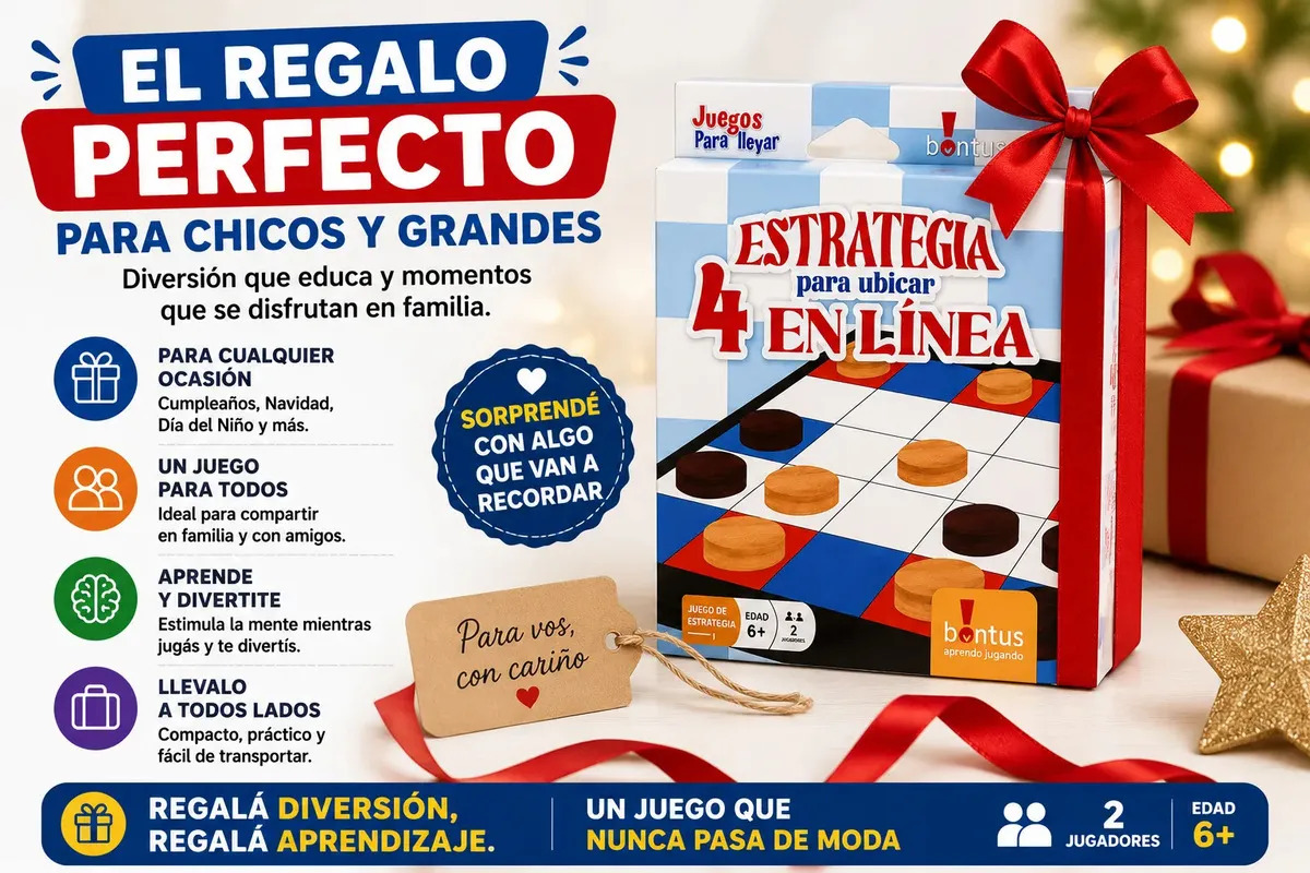 Juego 4 En Línea Estrategia Bontus Familiar Educativo 6+