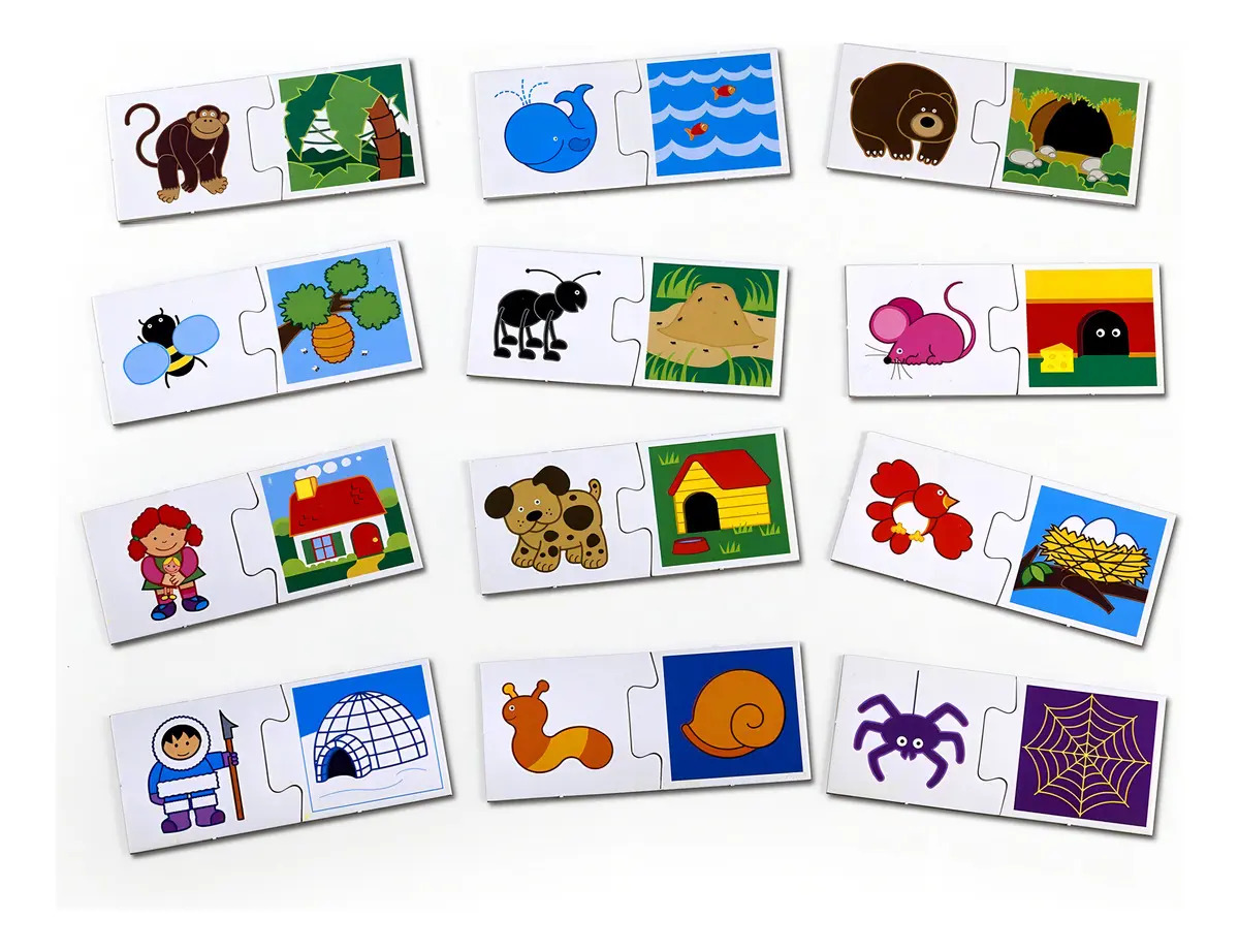 Juego Educativo Dónde Viven? de Ruibal para Niños de 2 Años