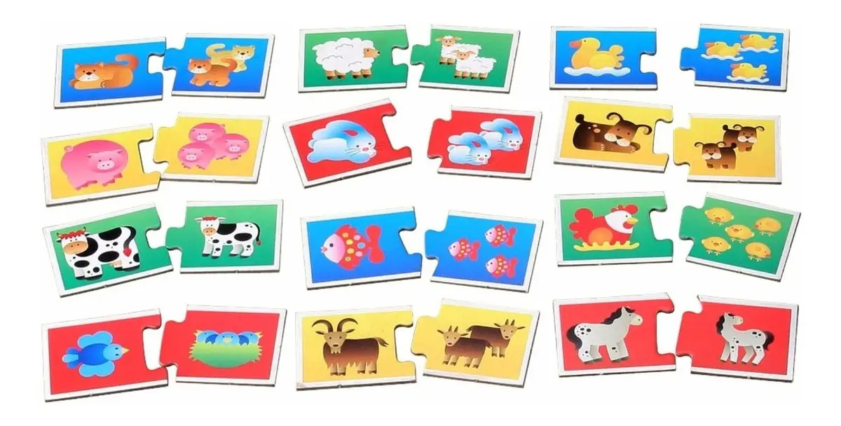 Juego De Mesa Infantil Las Familias De Animales Ruibal