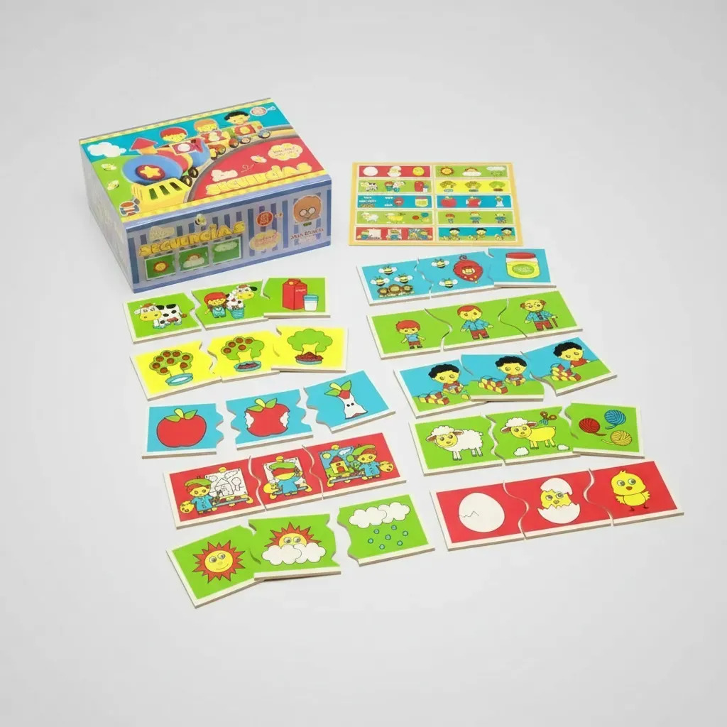 Rompecabezas Puzzle Madera Las Secuencias Banquito Original