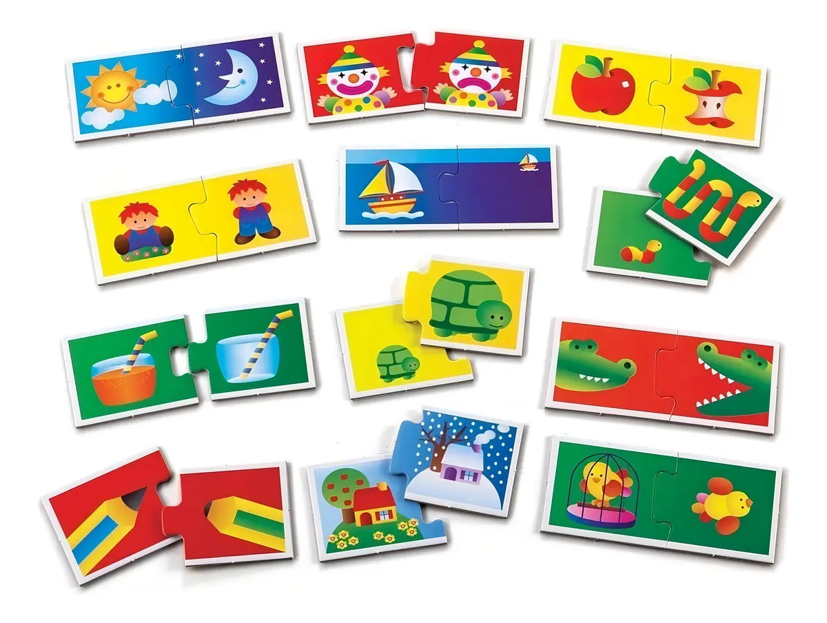 Juego De Mesa Infantil Los Opuestos De Encastre Ruibal