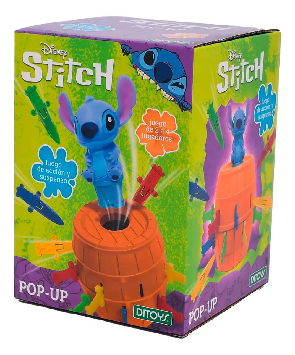 Juego De Mesa De Accion Y Suspenso Disney Stitch Pop Up