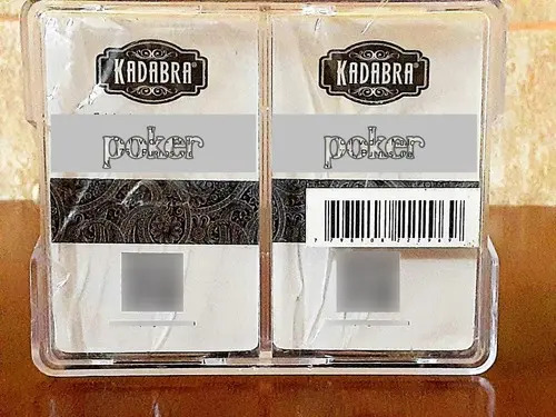 Cartas de Póker Kadabra 2 Mazos A Prueba de Agua con Estuche Acrílico