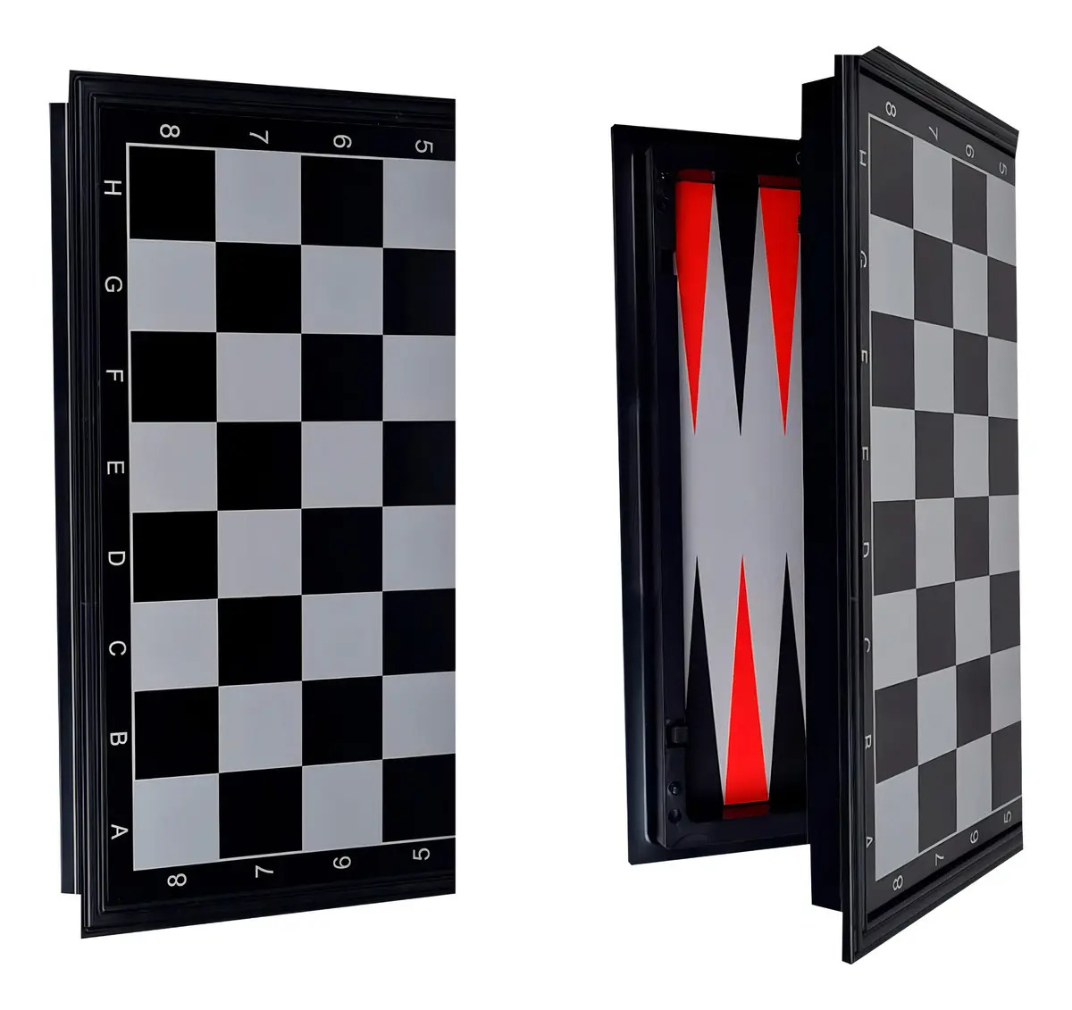 Juego de Mesa Magnético 3 en 1 Ajedrez Damas Backgammon Ditoys 32cm