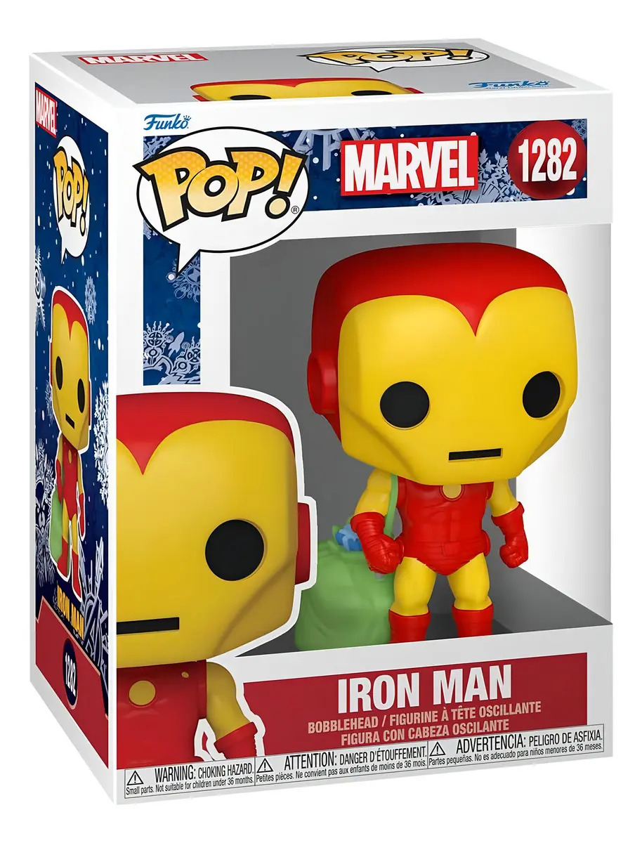 Funko Pop Iron Man Costal De Navidad #1282 Marvel Holliday