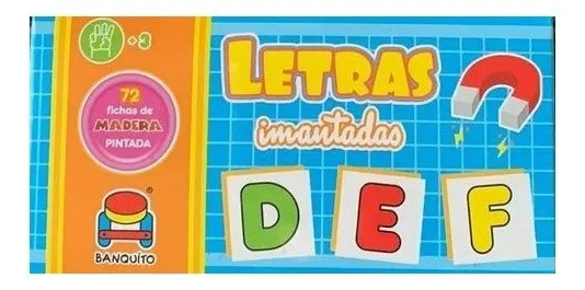 Letras Imantadas Educativas de Madera para Niños de Banquito Argentino