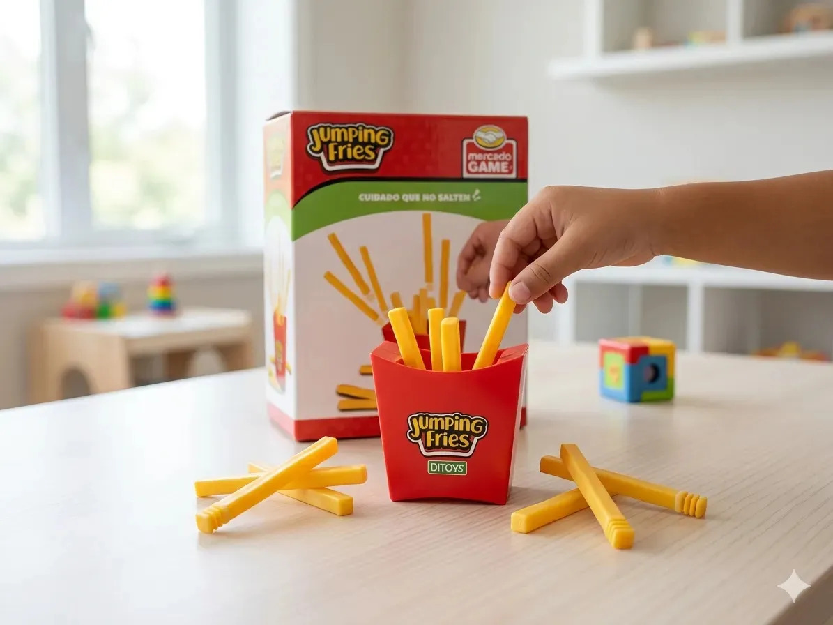 Juego Infantil Jumping Fries Ditoys Papas Locas Travel Game Acción Y Rapidez Original En Caja