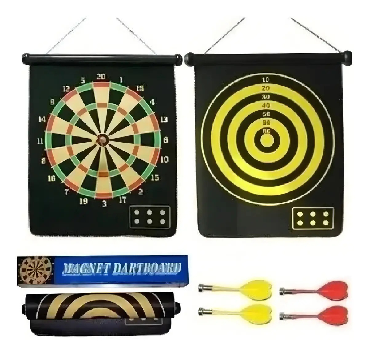 Juego Dardos Magnético ES DIVERTIDO Faydi M12 Tablero Reversible