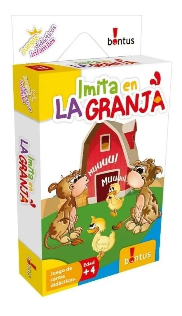 Juego De Cartas Imita En La Granja Bontus Habilidad Educativo Niños