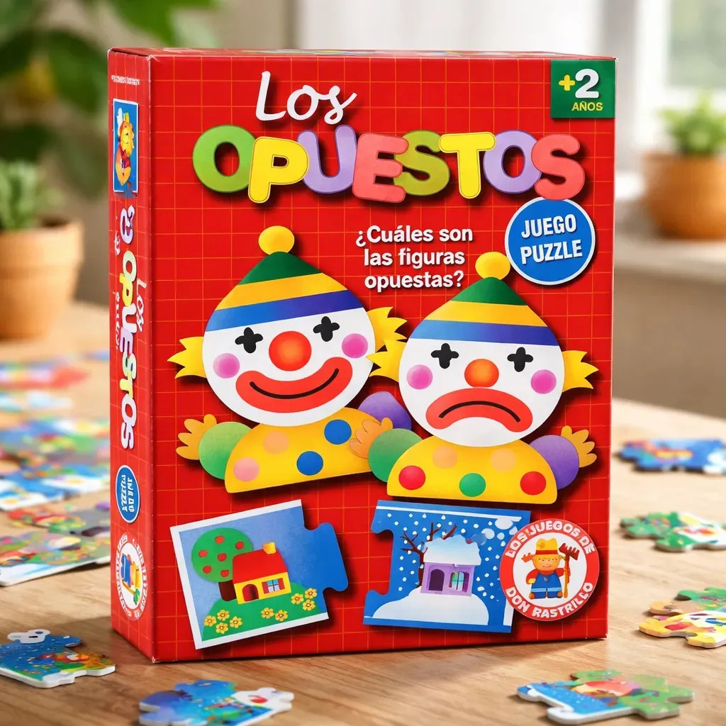 Juego De Mesa Infantil Los Opuestos De Encastre Ruibal