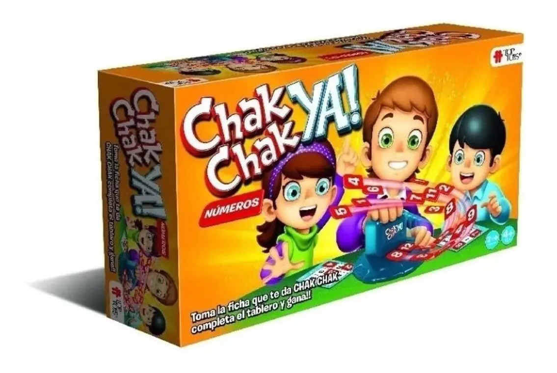 Juego de Mesa Chack Números para Aprender y Desarrollar Habilidad con 2 a 4 Jugadores
